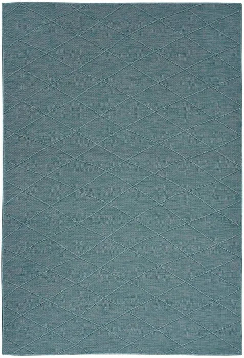 Washable Solution WSL01 Aqua Rug - Baconco