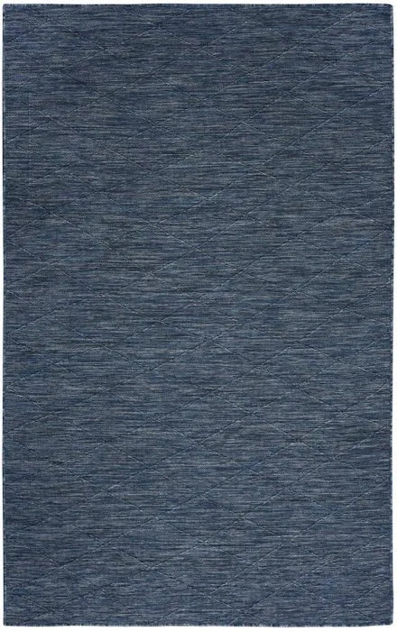 Washable Solution WSL01 Navy Blue Rug - Baconco