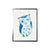 Watercolor Blue Owl Framed Art - Baconco