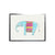 Watercolor Turquiose and Pink Elephant Framed Art - Baconco