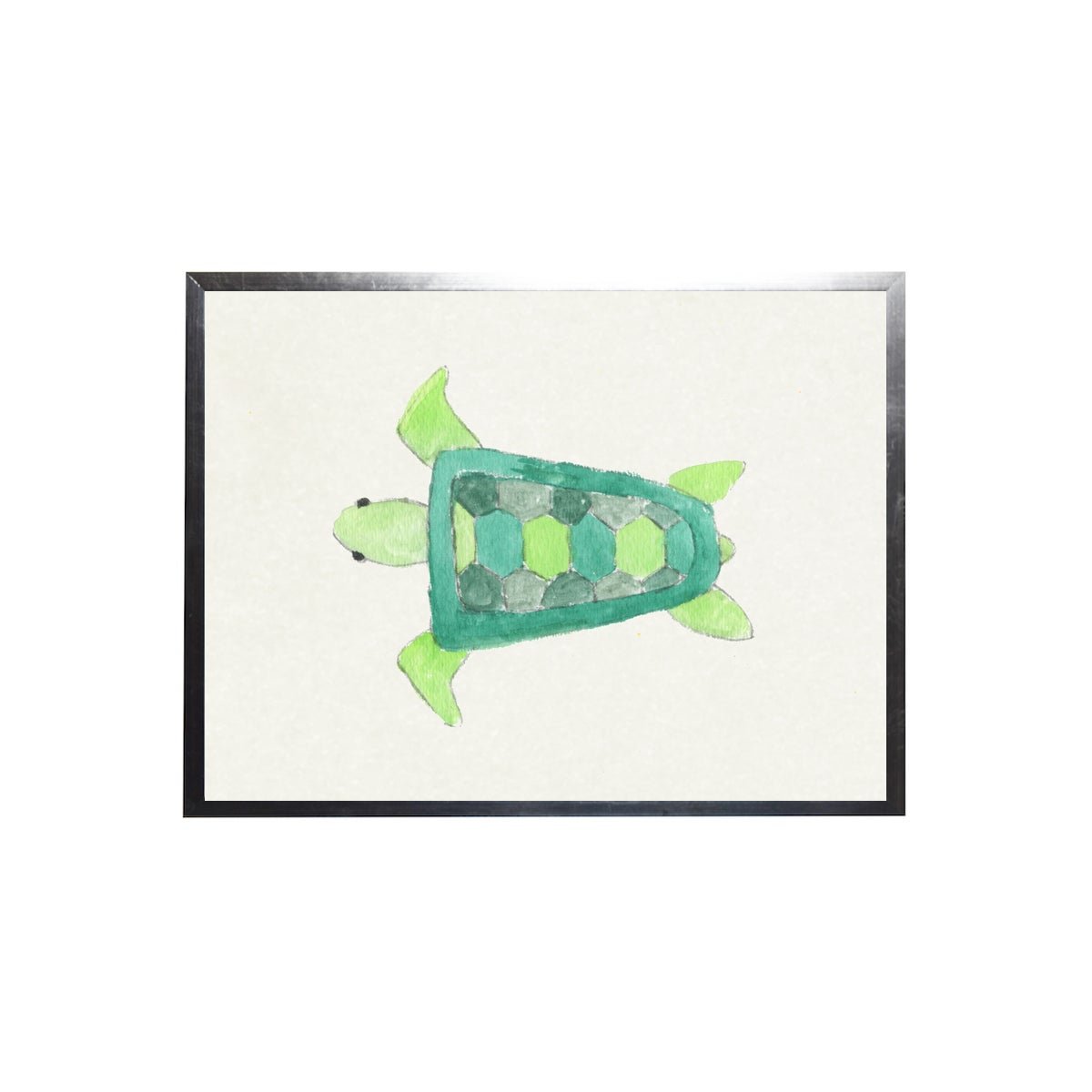 Watercolor Turtle Framed Art - Baconco