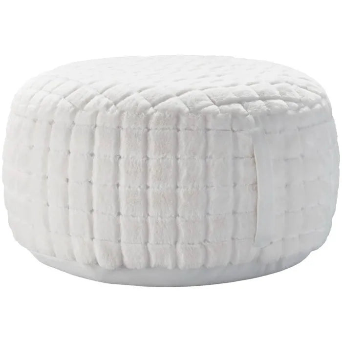 Waverly Pillows RD123 White Pouf - Baconco