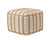 Wayland WYL01 Tan/Cream Pouf - Baconco