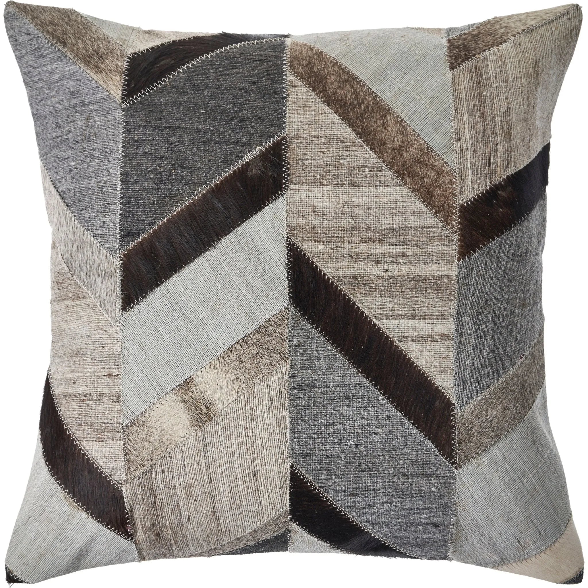 Wayne Lr07487 Gray/Brown Pillow - Baconco