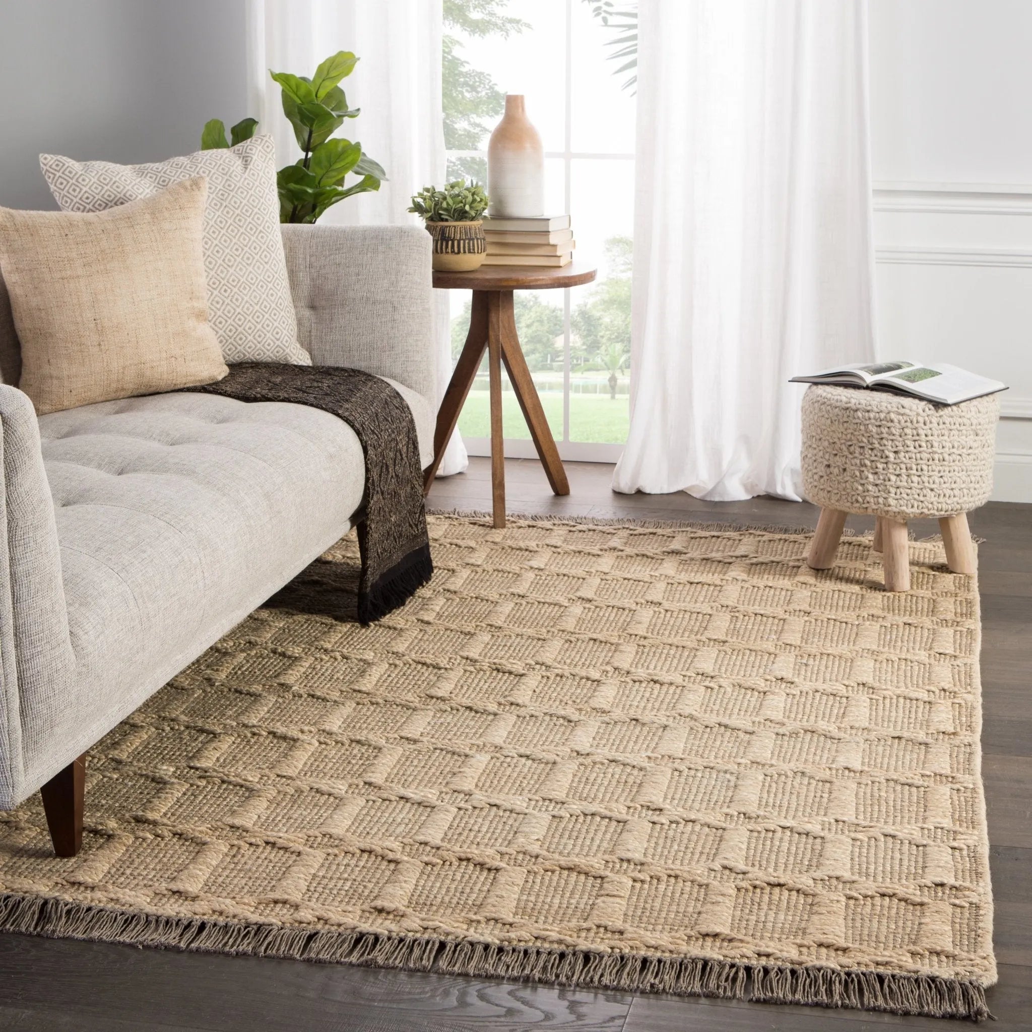 Westerly Wst02 Thierry Dark Taupe/Gray Rug - Baconco