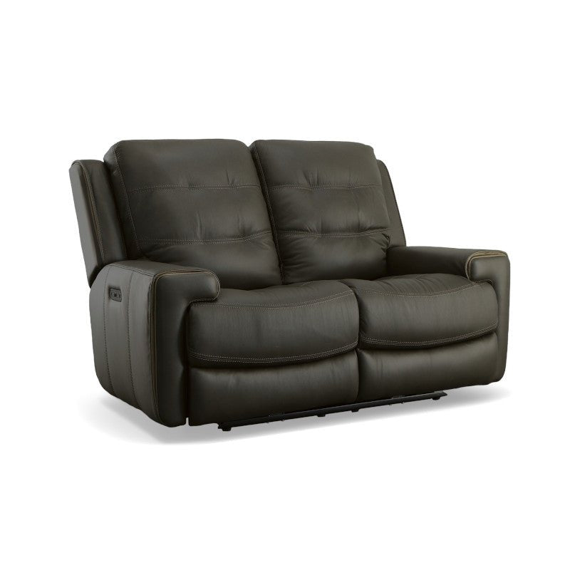 Wicklow Power Reclining Loveseat with Power Headrests - Baconco