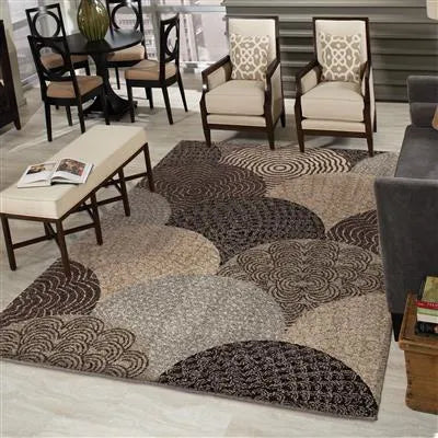 Wild Weave 1650 Oystershell Seal Black Rug - Baconco