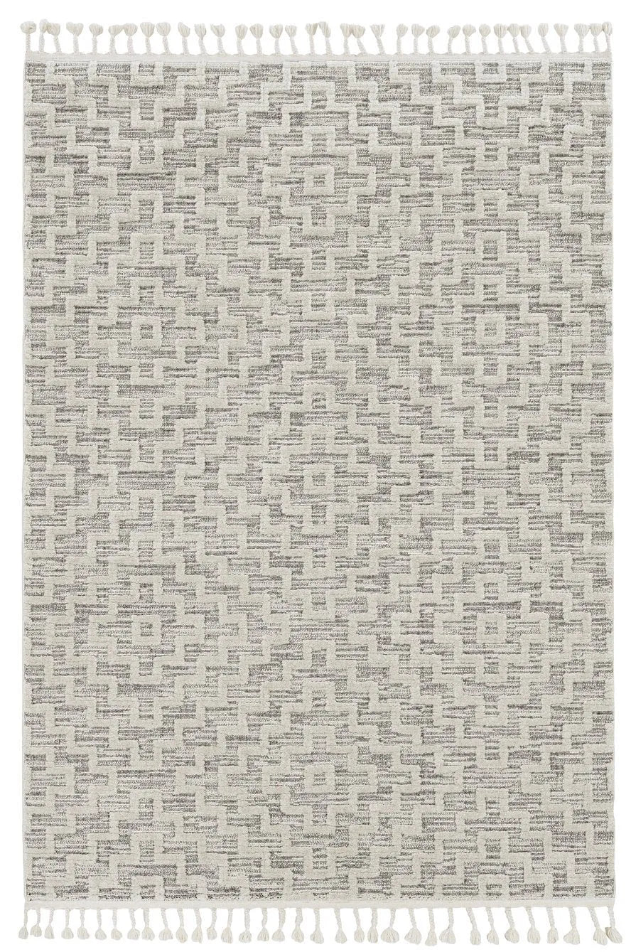 Willow 1104 Geo Ivory Grey Rug - Baconco