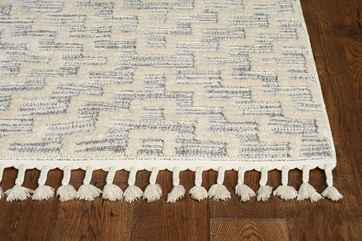 Willow 1104 Geo Ivory Grey Rug - Baconco