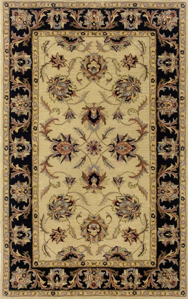 Windsor 23105 Ivory Black Rug - Baconco