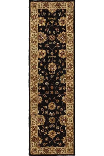 Windsor 23106 Black/ Ivory Rug - Baconco