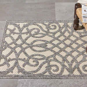 Cozumel CZM04 Cream Grey Rug