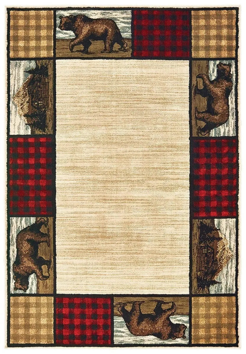 Woodlands 9603C Ivory Multi Rug - Baconco