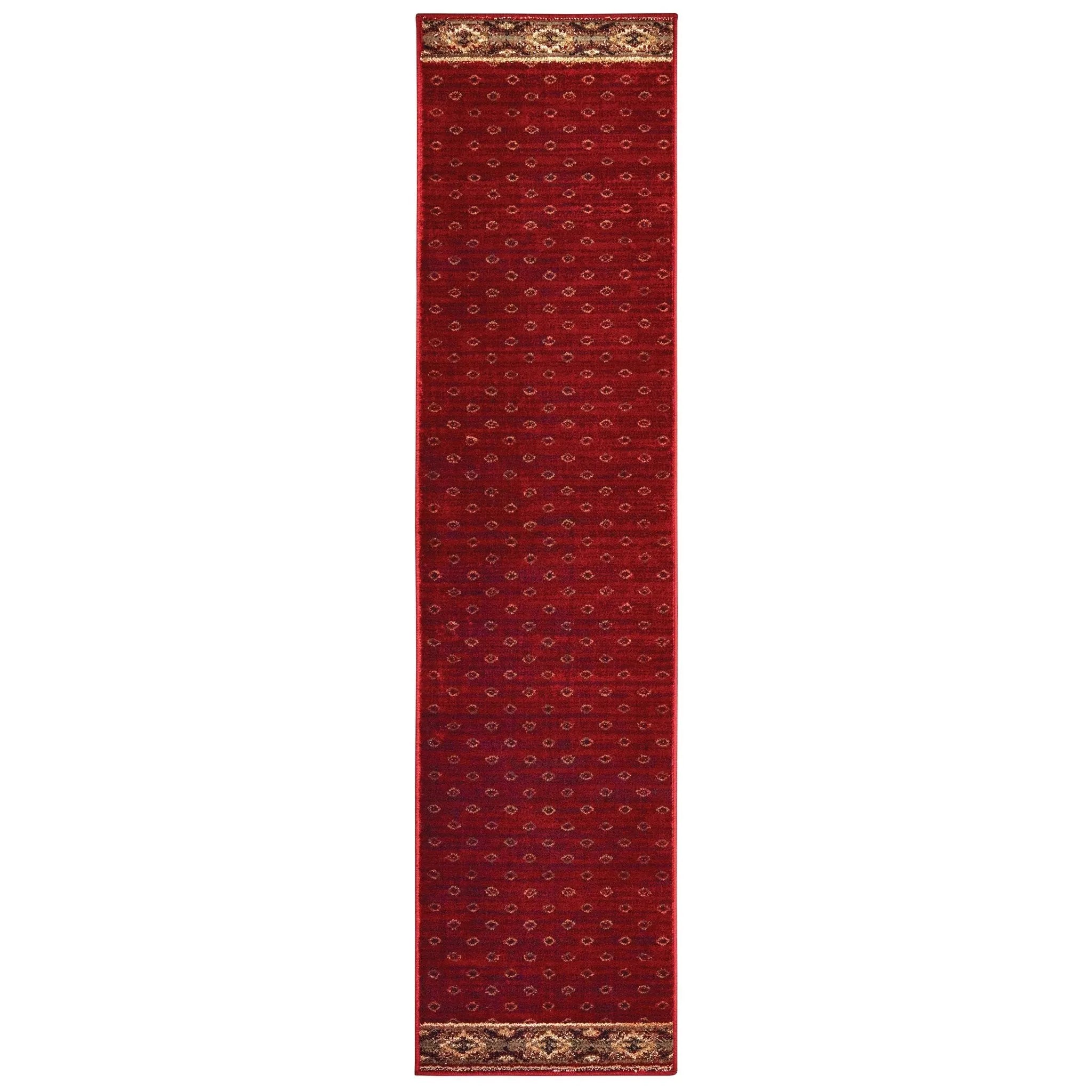 Woodlands 9652C Red Gold Rug - Baconco