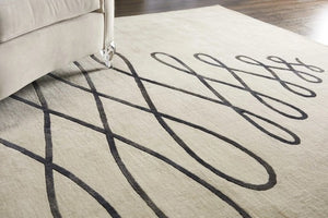 Wool & Silk CGS09 Sea Sand Rug - Baconco