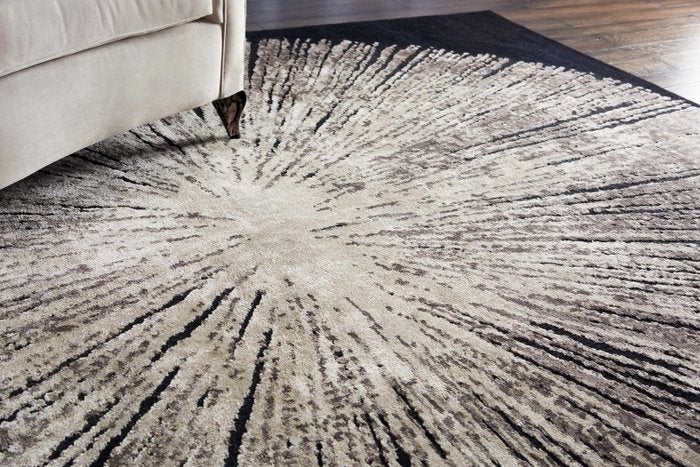 Wool & Silk CGS21 Noir Rug - Baconco