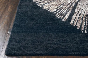 Wool & Silk CGS21 Noir Rug - Baconco