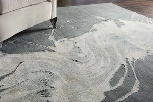 Wool & Silk CGS22 Chic Grey Rug - Baconco