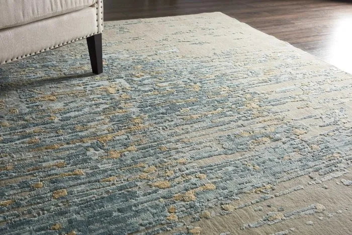 Wool & Silk CGS27 Zinc/Paloma Rug - Baconco