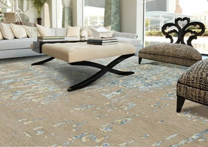 Wool & Silk CGS27 Zinc/Paloma Rug - Baconco