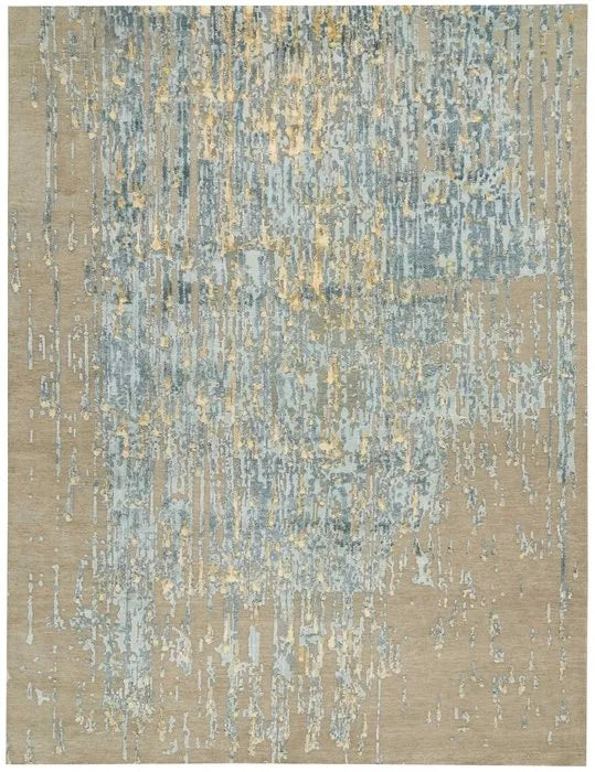 Wool & Silk CGS27 Zinc/Paloma Rug - Baconco