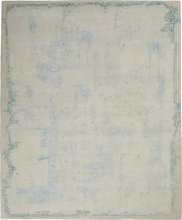 Wool & Silk CGS31 Beige/Seafoam Rug - Baconco