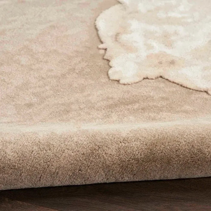 Wool & Silk CGS38 Sand Rug - Baconco