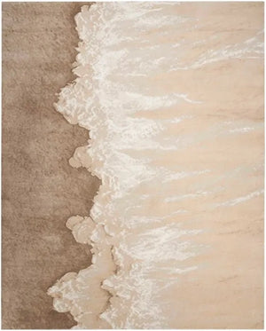 Wool & Silk CGS38 Sand Rug - Baconco