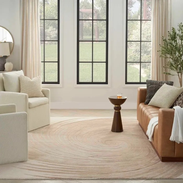 Wool & Silk CGS39 Ivory/Sand Rug - Baconco