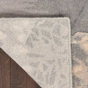 Wool & Silk CGS40 Grey/Beige Rug - Baconco