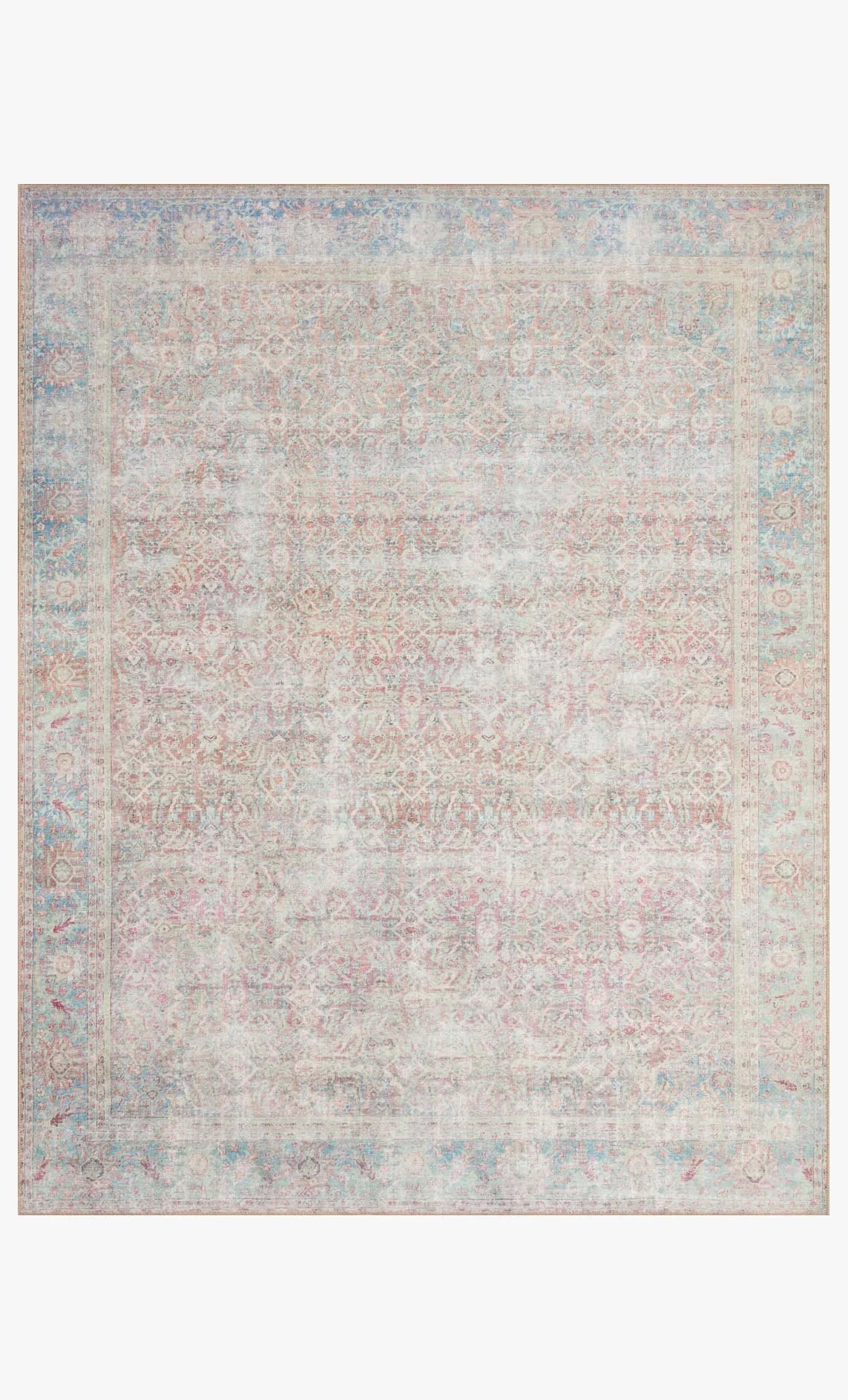 Wynter Wyn-04 Red/Teal Rug - Baconco