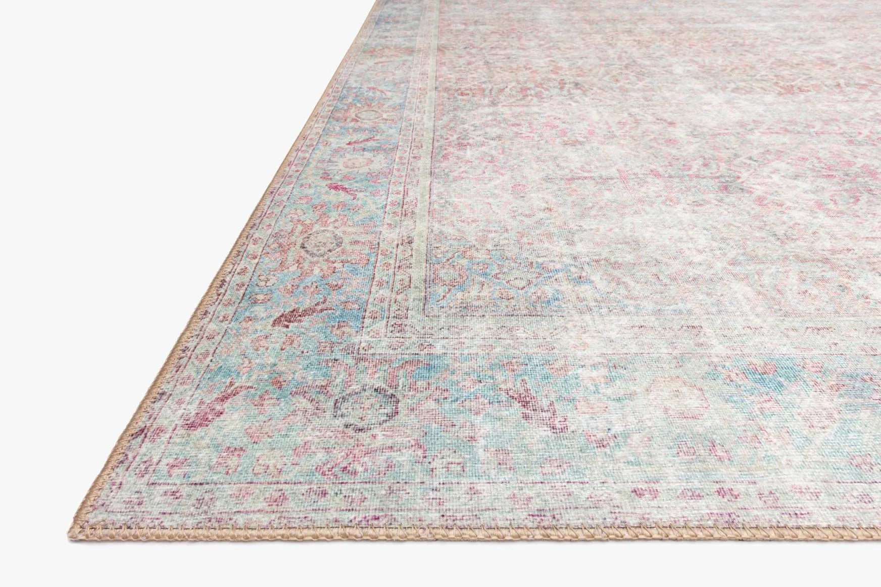 Wynter Wyn-04 Red/Teal Rug - Baconco