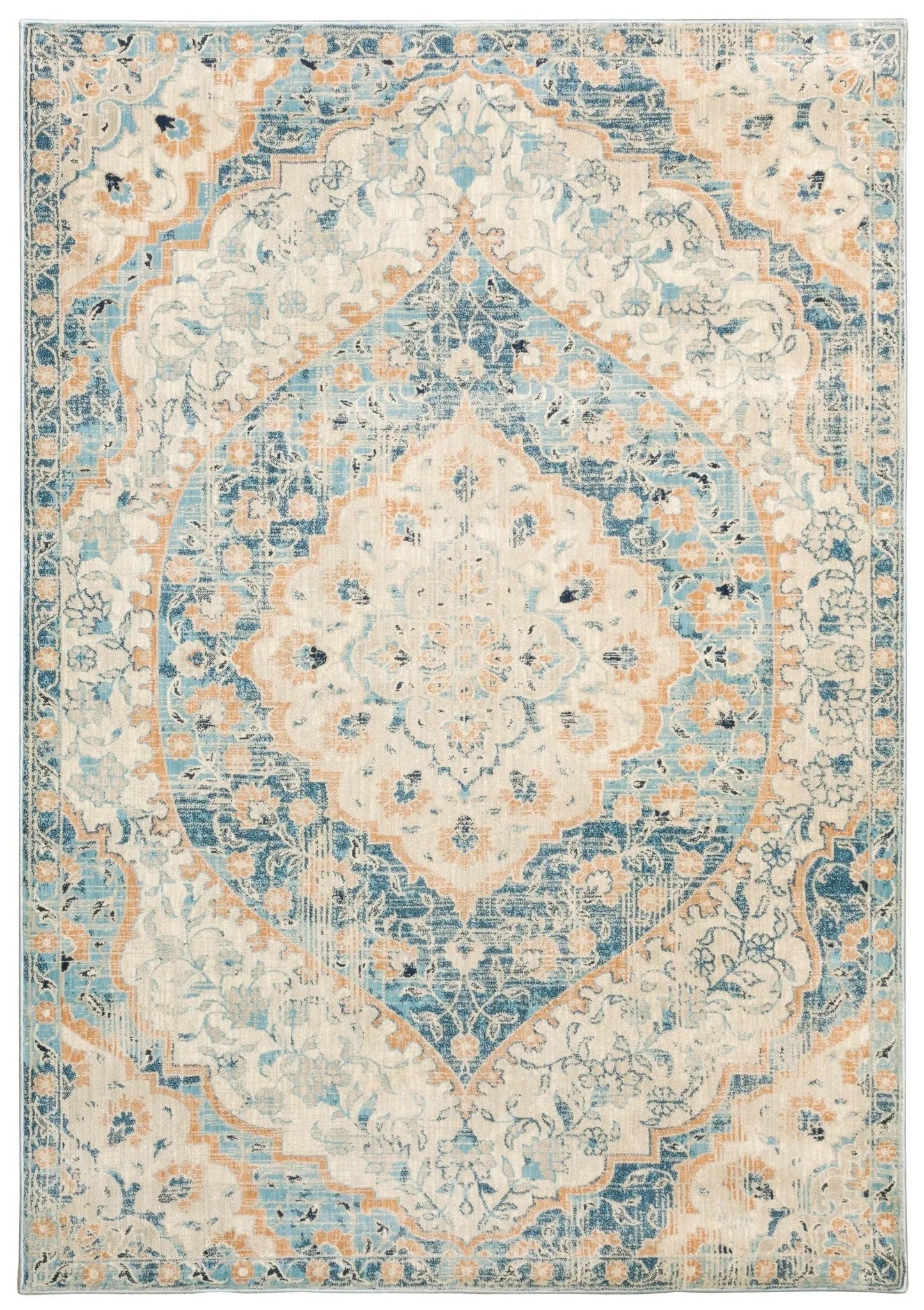 Xanadu 532L Blue/Orange Rug - Baconco