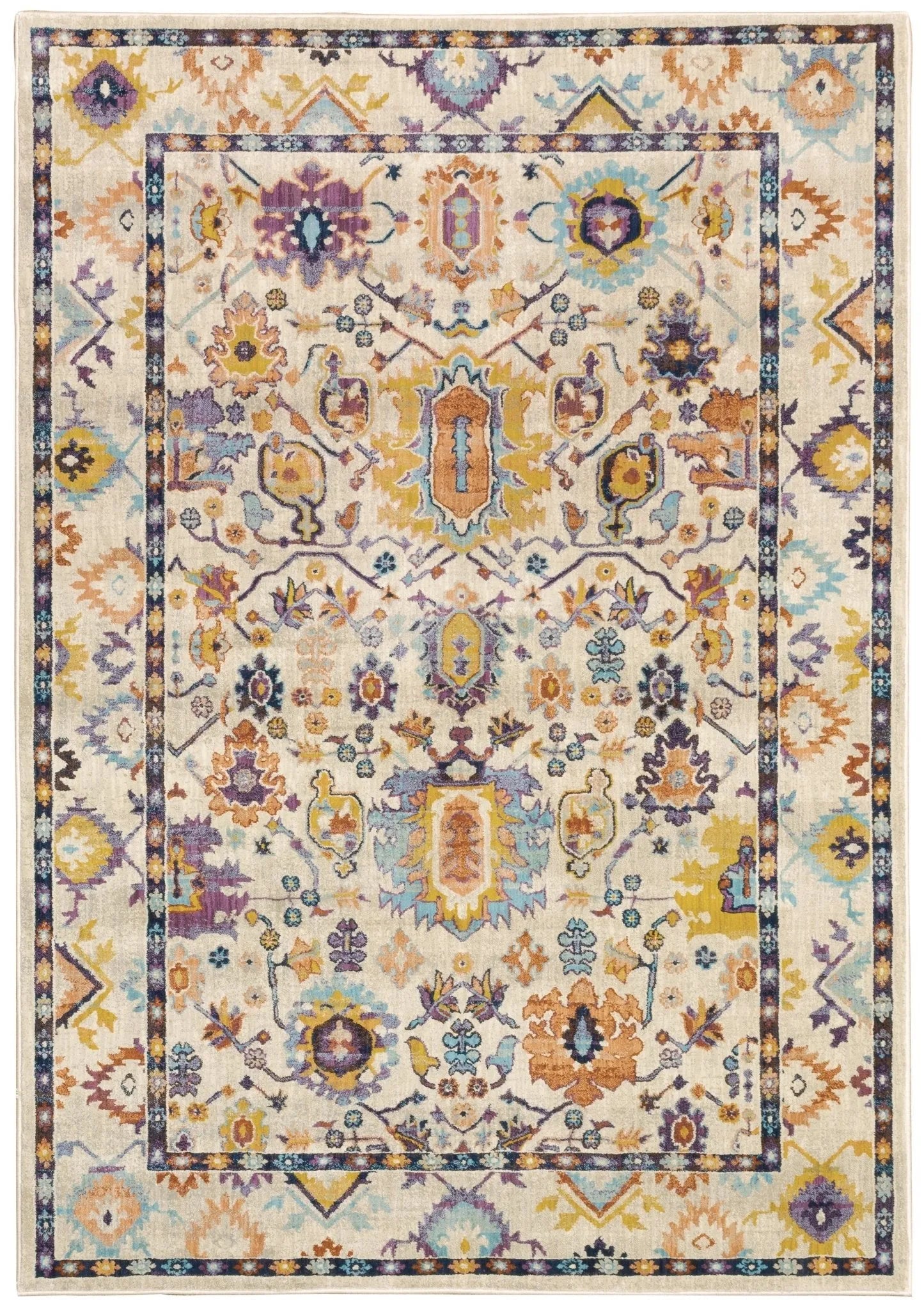 Xanadu 5502U Beige/Multi Rug - Baconco