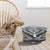 Zadia 34035GRY Grey Pouf - Baconco