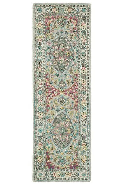 Zahra 75504 Grey Pink Rug - Baconco