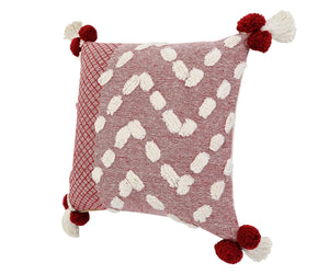 Zeal Lr07705 Heute Red/Cream Pillow - Baconco