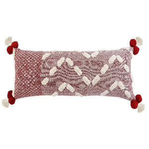 Zeal Lr07705 Heute Red/Cream Pillow - Baconco