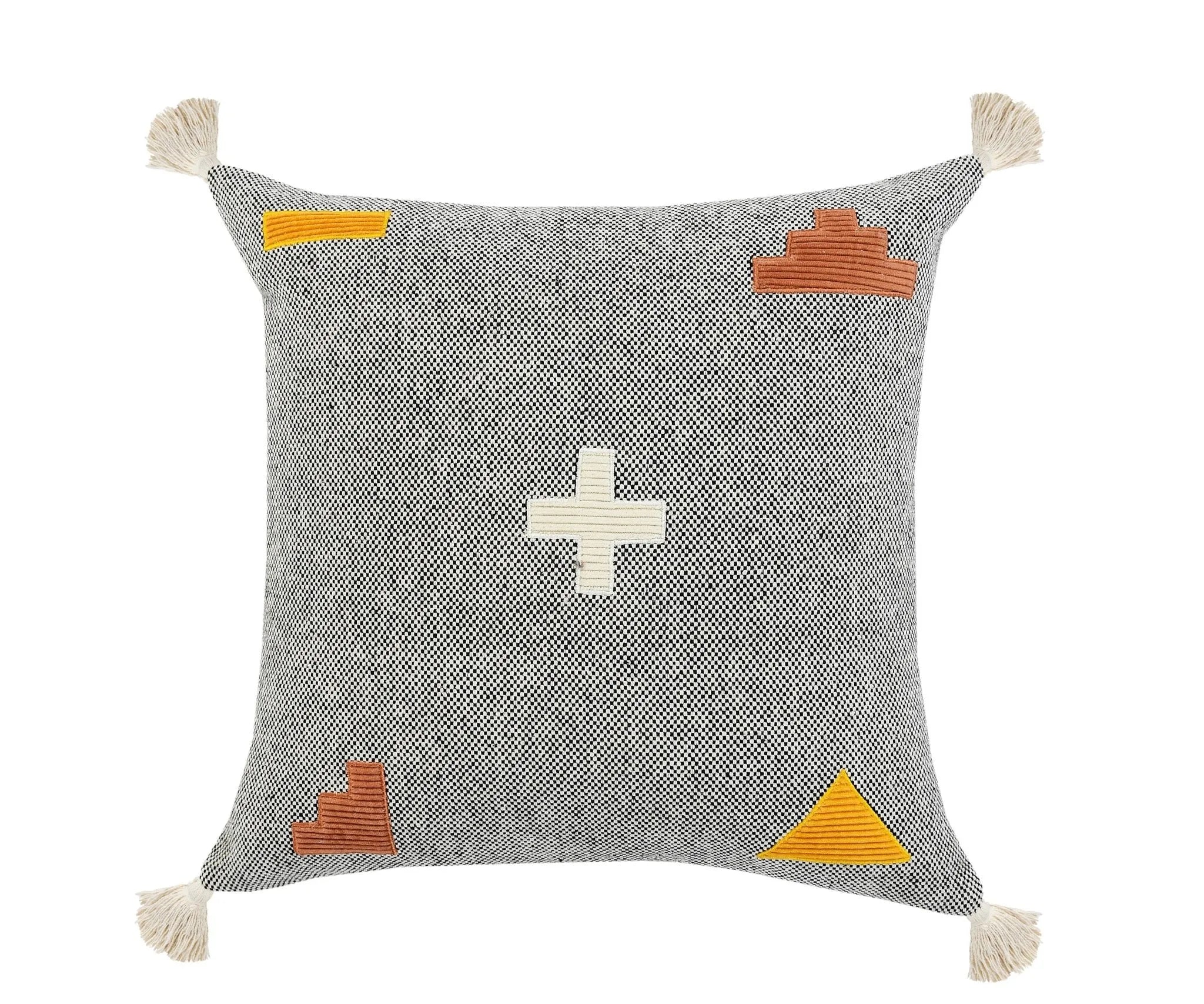 Zeal Lr07716 Gray/Black/Orange Pillow - Baconco