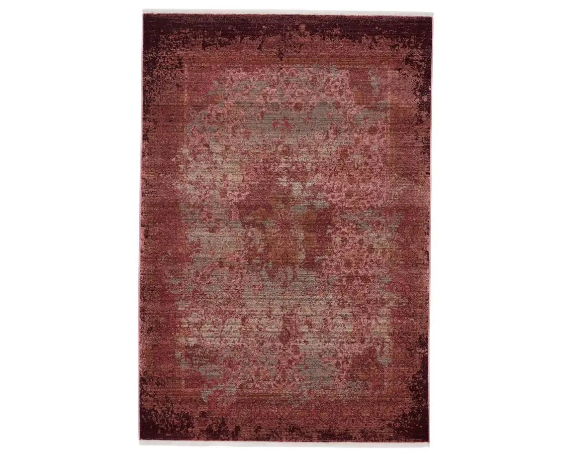 Zefira ZFA03 Pink/Gold Rug - Baconco