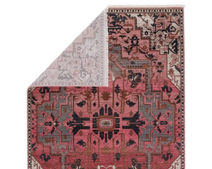 Zefira ZFA06 Pink/Navy Rug - Baconco