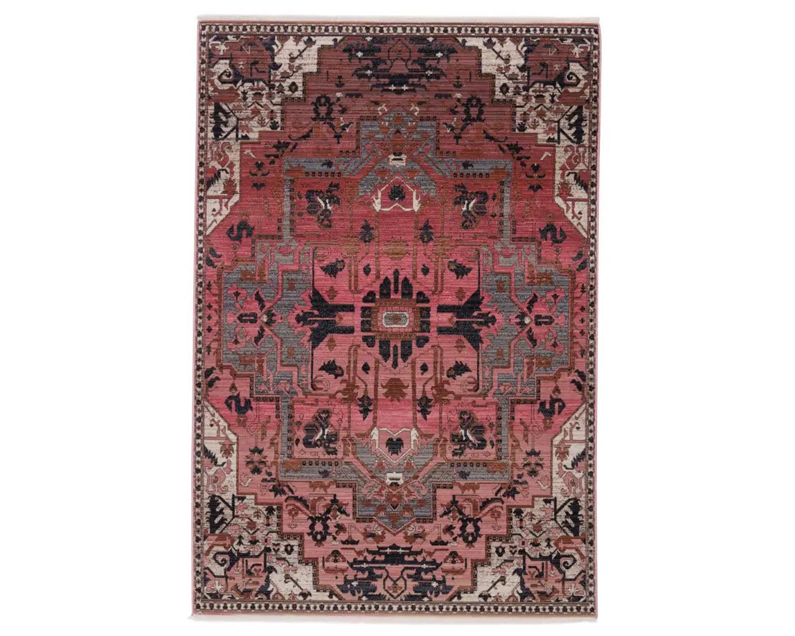 Zefira ZFA06 Pink/Navy Rug - Baconco