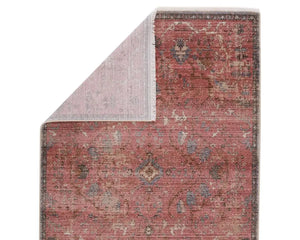 Zefira ZFA07 Pink/Grey Rug - Baconco