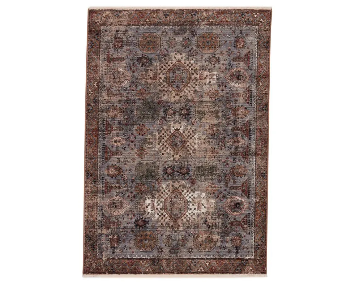 Zefira ZFA11 Grey/Tan Rug - Baconco