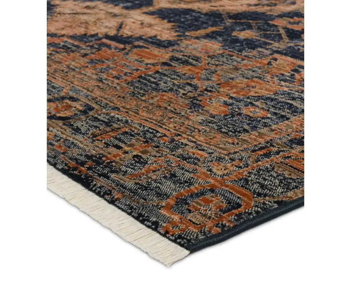 Zefira ZFA14 Orange/Blue Rug - Baconco