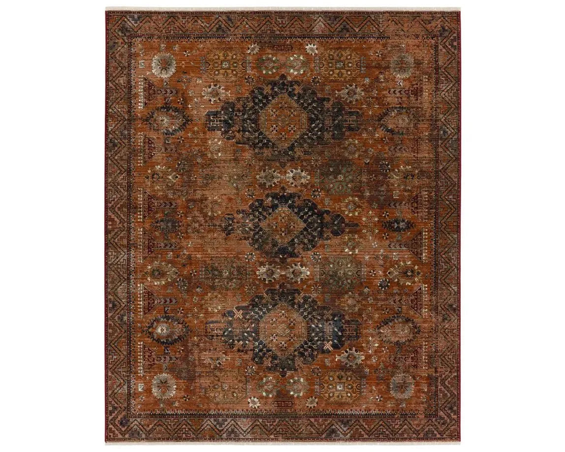 Zefira ZFA15 Orange/Brown Rug - Baconco