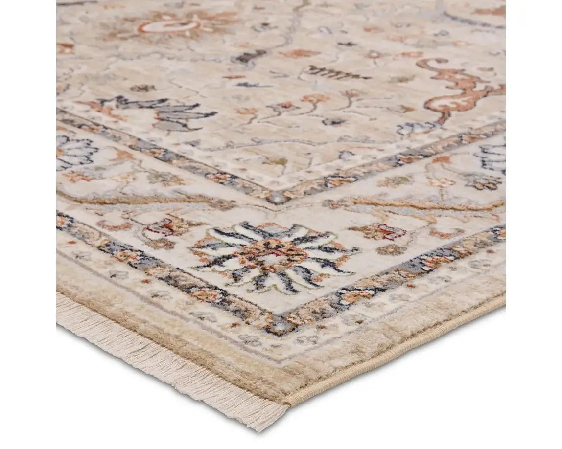 Zefira ZFA19 Beige/Grey Rug - Baconco