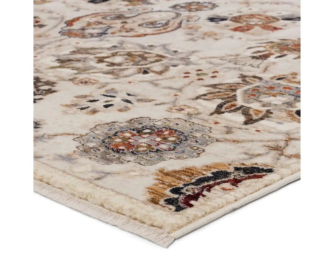 Zefira ZFA20 Cream/Red Rug - Baconco