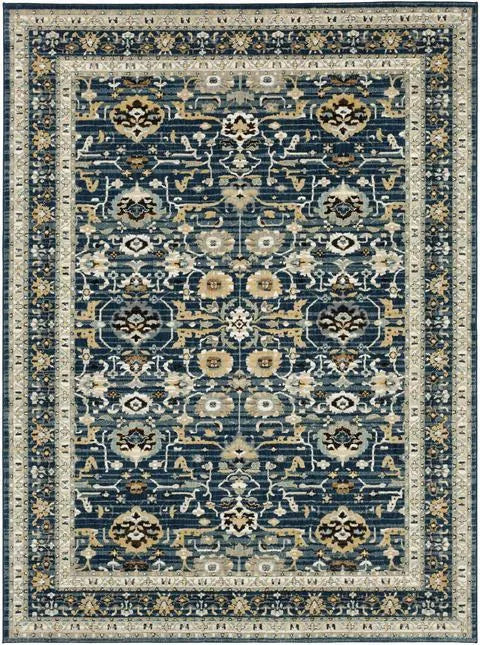 Zephyr 92118 50150 Amphora Majolica Blue Rug - Baconco