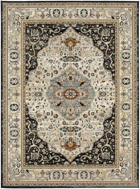 Zephyr 92123 90166 Chronos Black Rug - Baconco